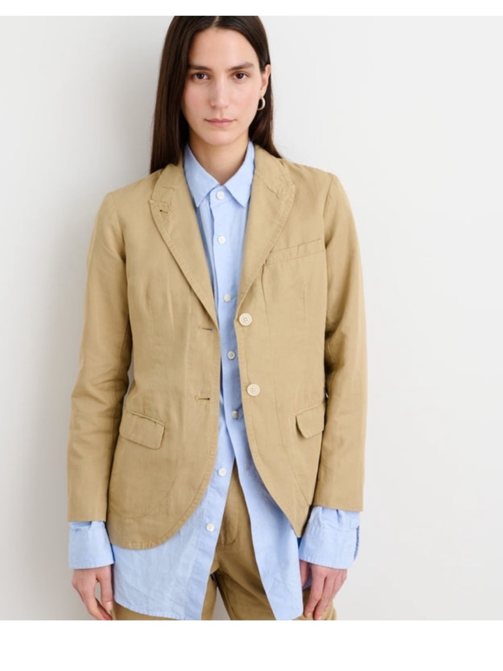 Alex Mill Boy Blazer in Cotton Linen Vintage Khaki